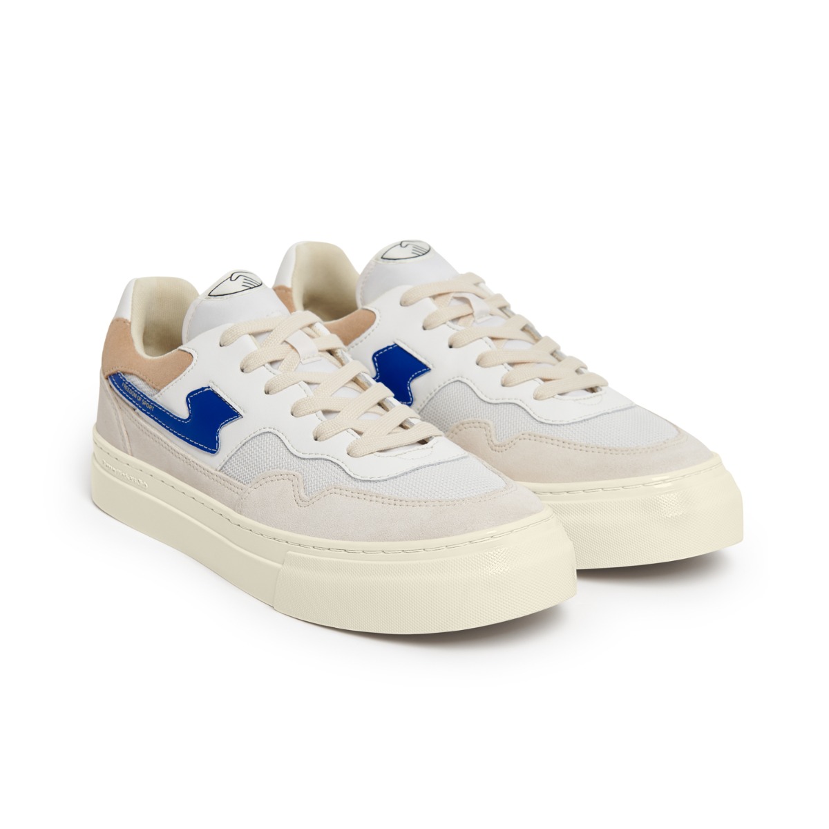 Stepney Workers Club Pearl S-Strike Mocka Mix Skor Dam Beige Blå | RZGMJT256